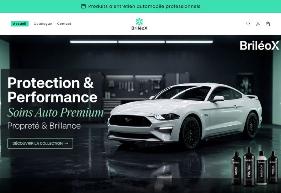 Brileox storefront, brileox.com